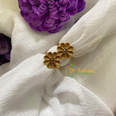 Premium AD Stone Toe Rings -Petal White-G7594
